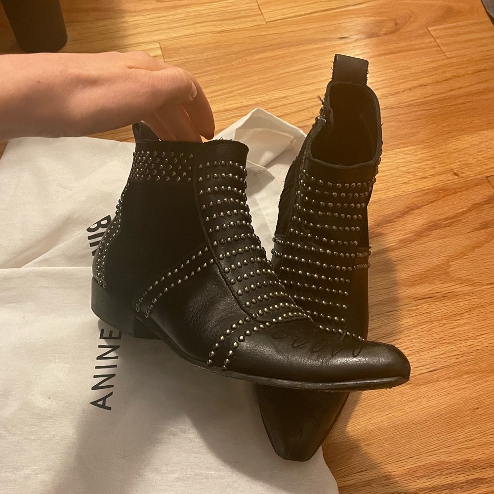 Anine Bing leather and suede boots eu size 38